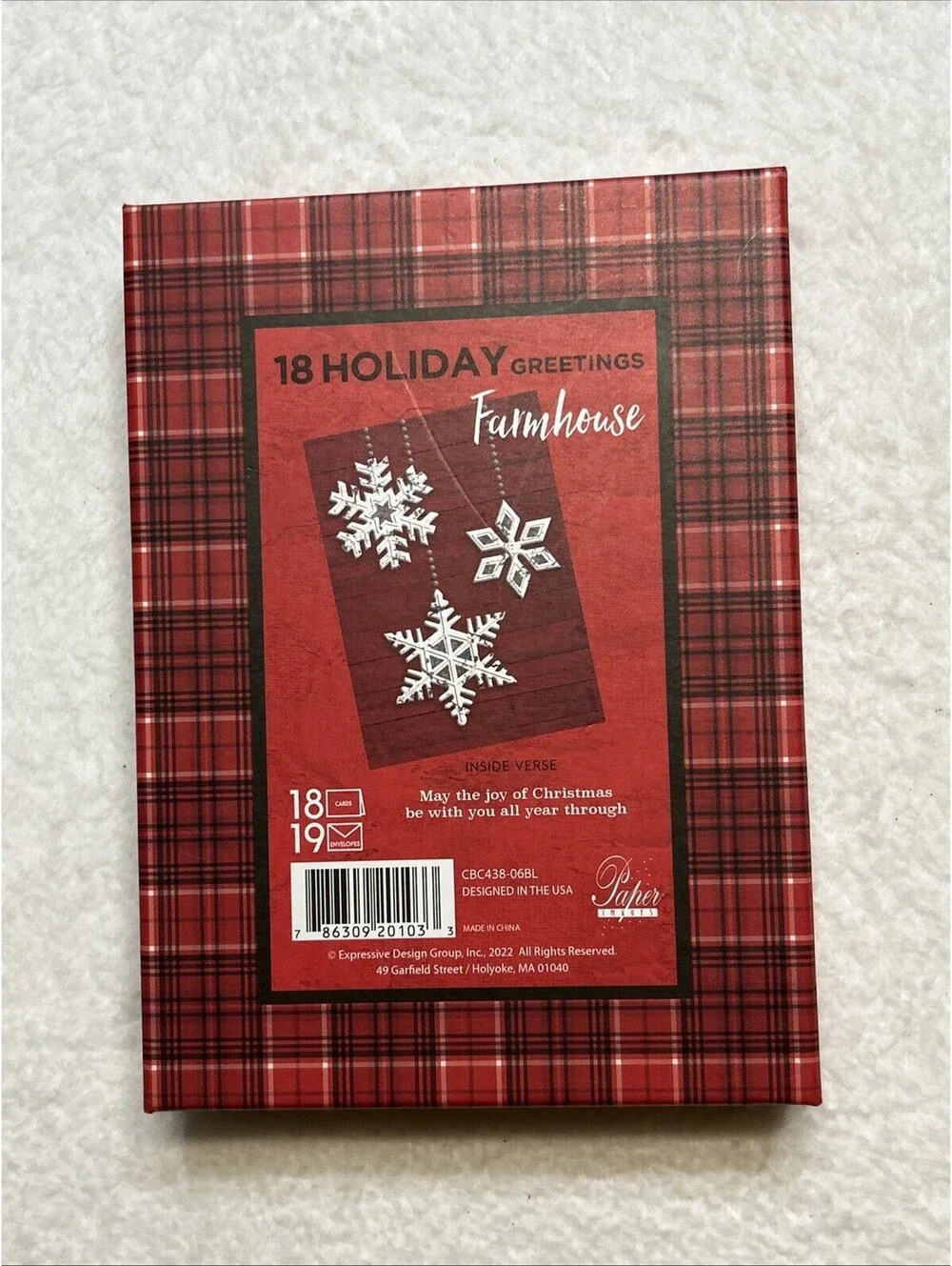 Farmhouse- Premium Boxed Holiday Cards - 18 Ct Holiday Greetings